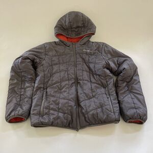 Eddie Bauer Jacket Boys Kids Large 14/16 Sherpa Lined Reversible Full Zip Hooded